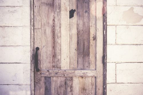 door wooden old