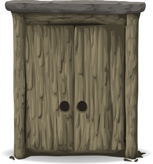 door wooden old