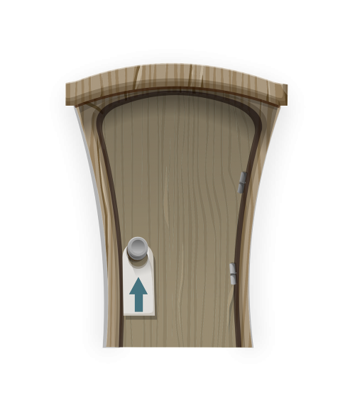door doorway wooden