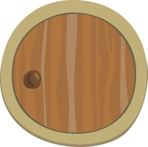 door wood round