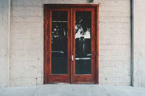 door entrance glass