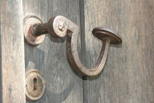 door handle old metal
