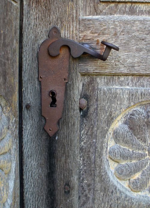 door handle old metal
