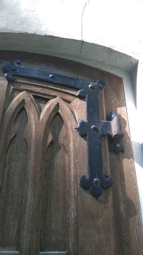 door hardware angel wrought iron