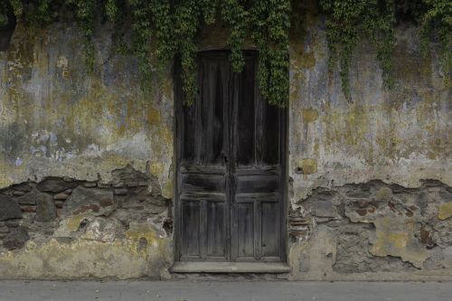 doors ancient wood
