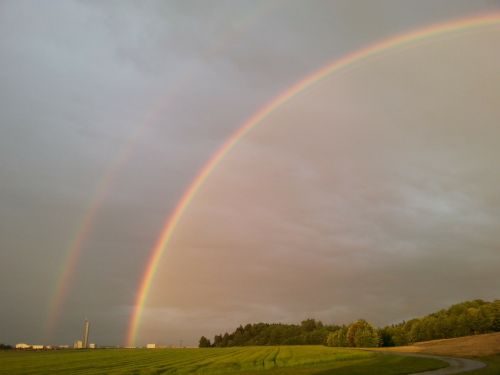 double rainbow rainbow natuschauspiel