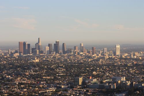 downtown los angeles pic from sky los angeles