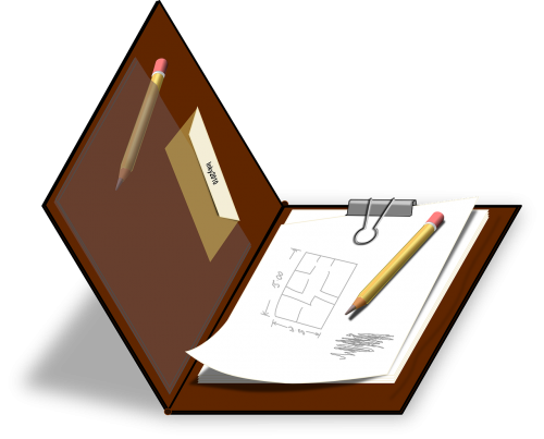 draft clipboard sketch