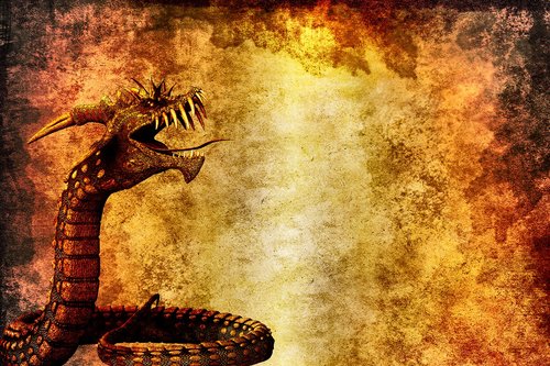 dragon  snake  background