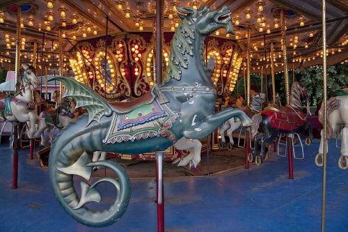 dragon wooden carousel
