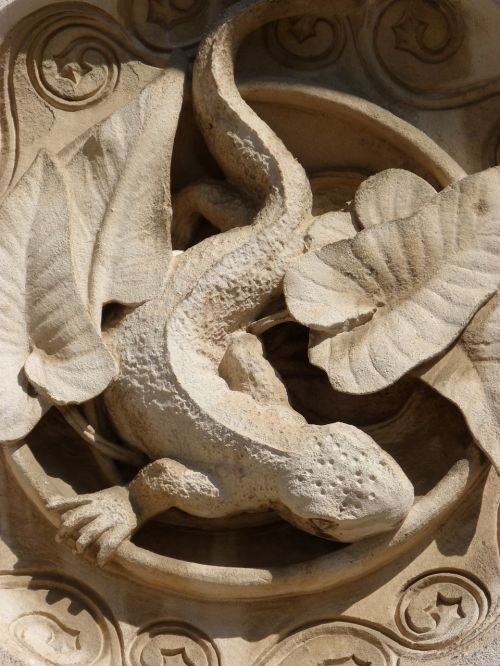 dragon relief sculpture