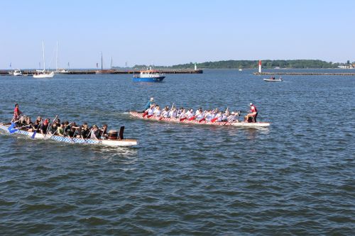 dragon boat strelasund baltic sea