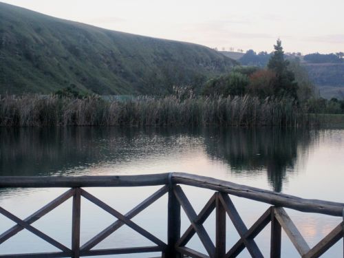 Dragon Peaks Park Pond From Jetty