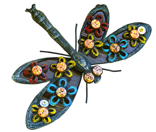 dragonfly art object wall decoration