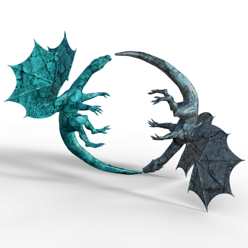 dragons logo mystical