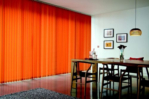 drapes vertical orange tree