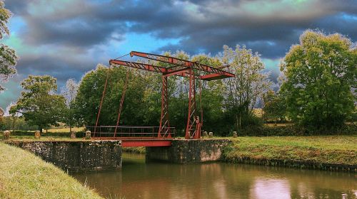 drawbridge movable bridge the nivernais canal