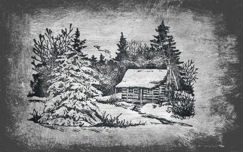 drawing winter wintry