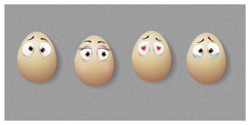 drawing caricature egg