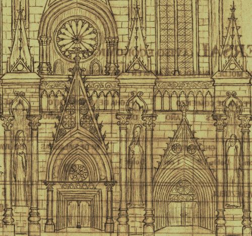 Cathedral Drawing