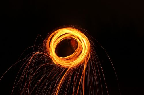 drawing with light round light