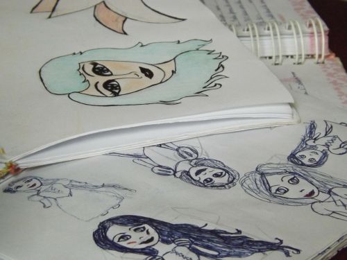 drawings girl illustration