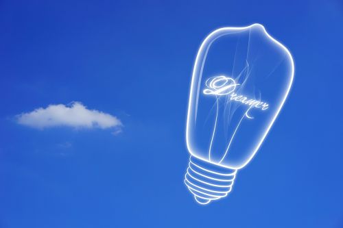 dream idea light bulb