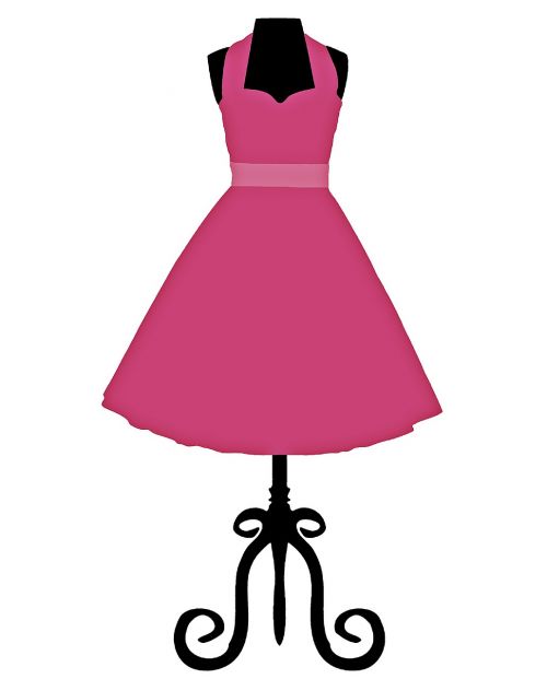 dress dress form pink