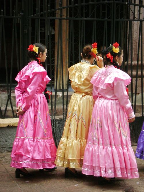 dressed folk danza folklorica traditional