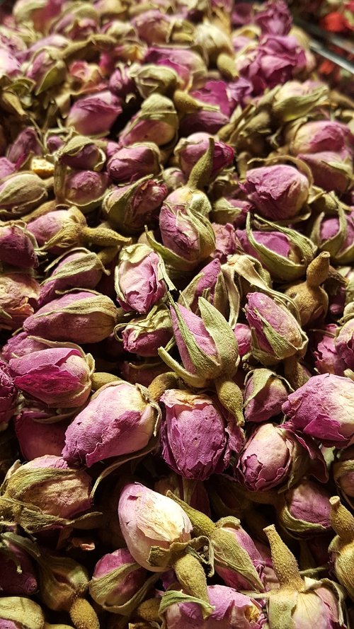 dried roses  tea  herbal