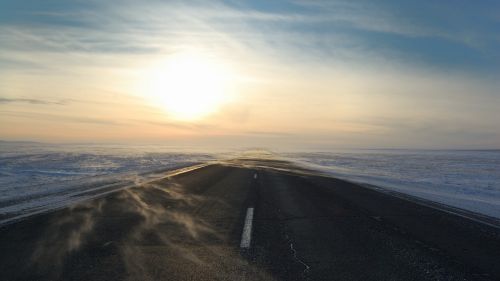 drive landscape sky