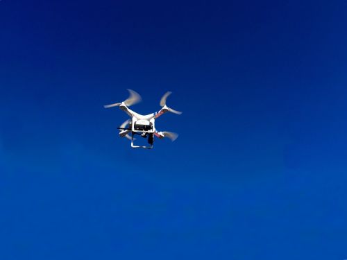 drone drone flight blue sky