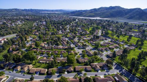 drone village aerial