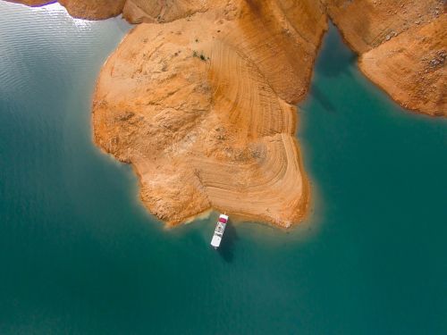 drone lake drought