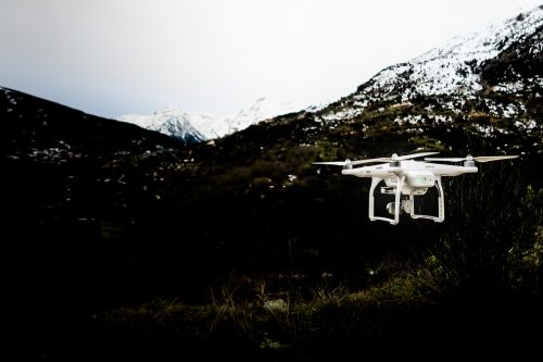 drone camera clouds
