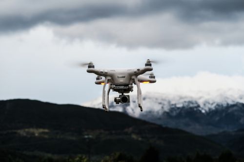 drone camera clouds