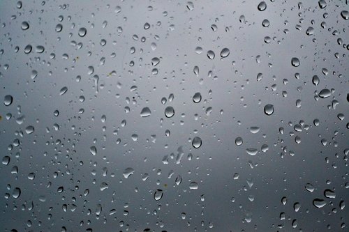 drop  rain  glass
