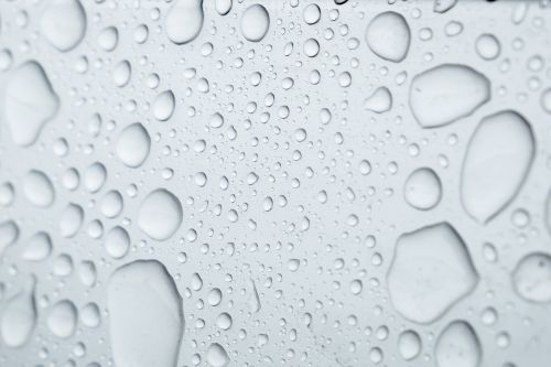 drop of water metal water