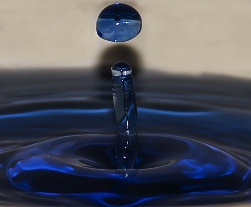 drop of water drip close