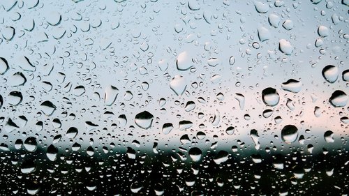 drop of water  window  rain