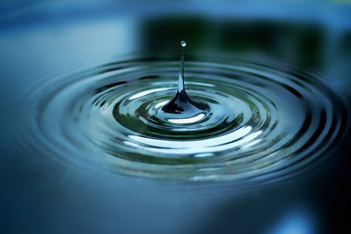 drop of water  droplet  wave