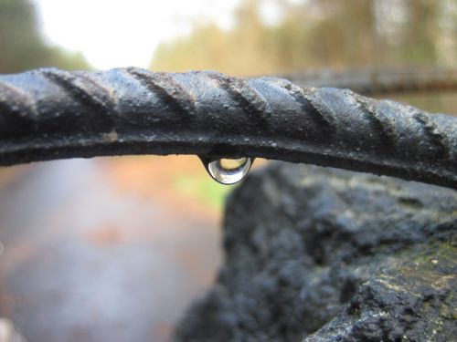 drop of water rain macro