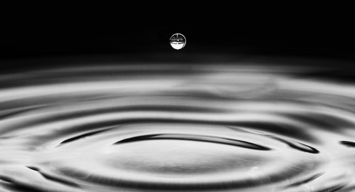 droplet  water  black