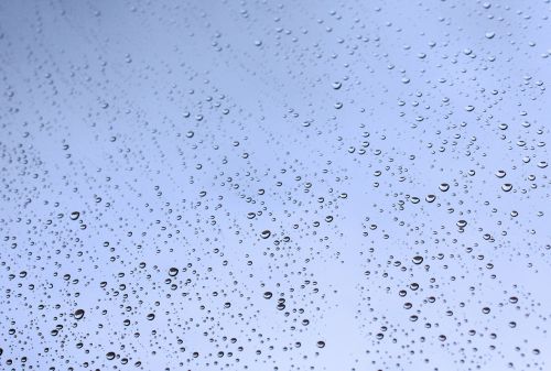 drops glass rain