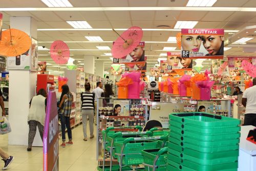 drugstore shopping shopping baskets