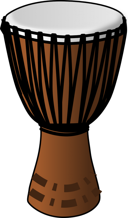 drum african wooden