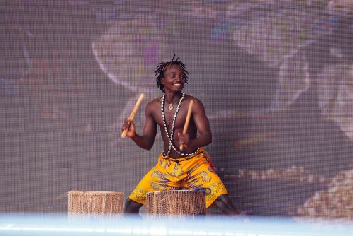 drum power african man