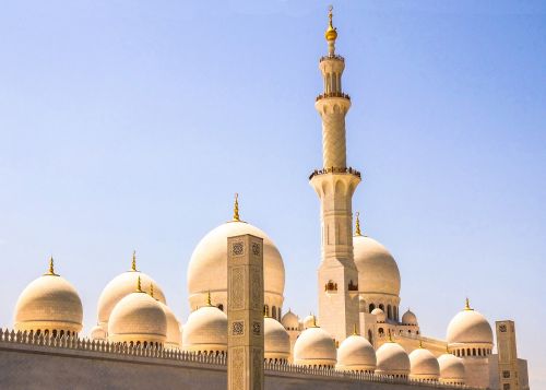 dubai mosque blue