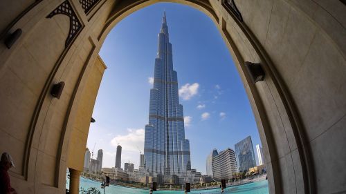 dubai desert burj kalifa