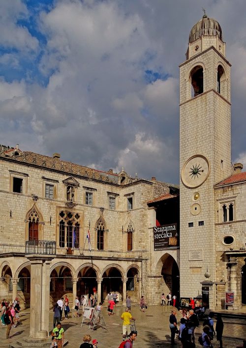 dubrovnik clock tower croatia